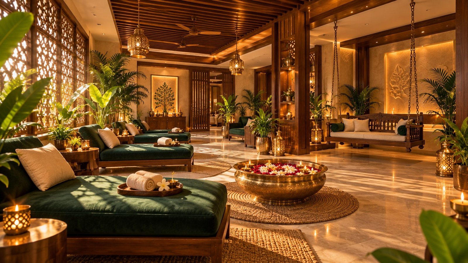 Relaxation lounge at Anant Spa Ahmedabad