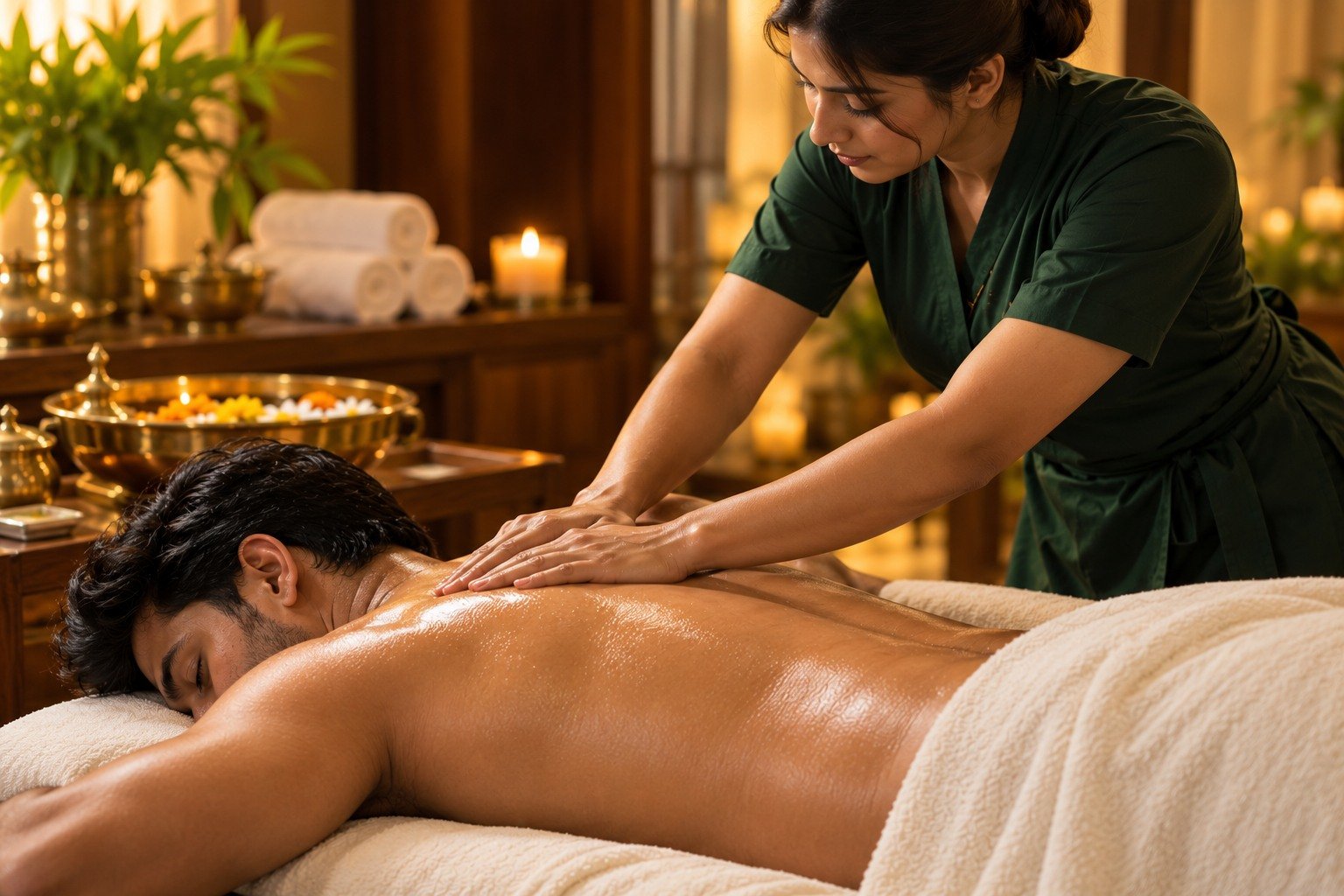 Swedish massage at Anant Spa Ahmedabad